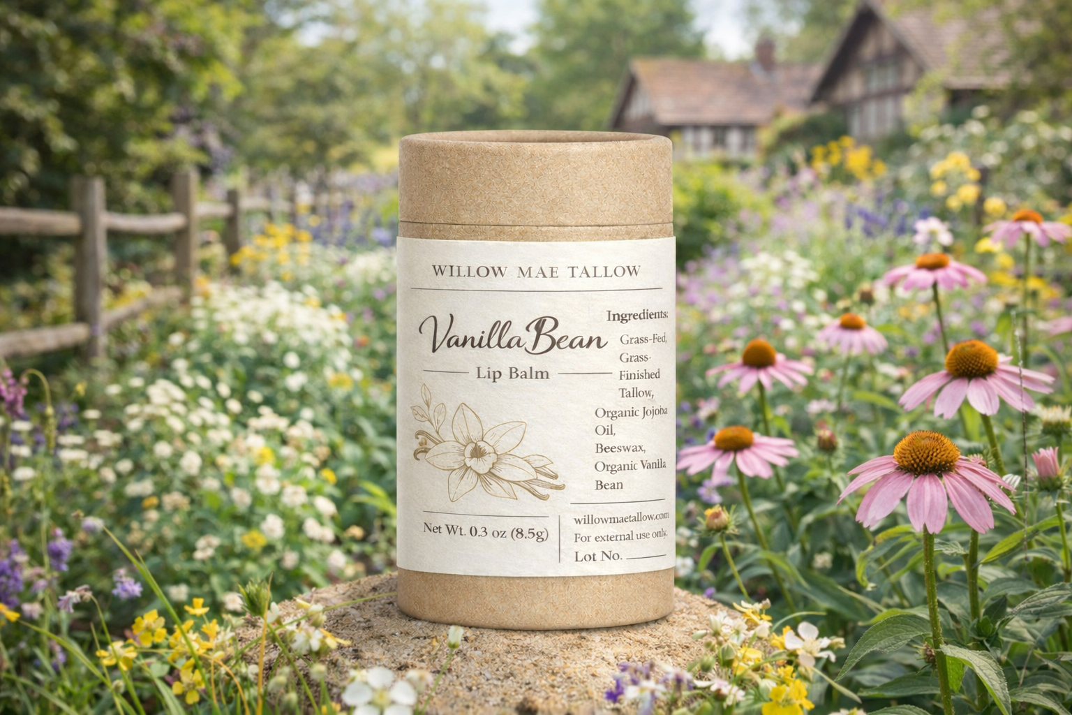 Vanilla Bean Tallow Lip Balm
