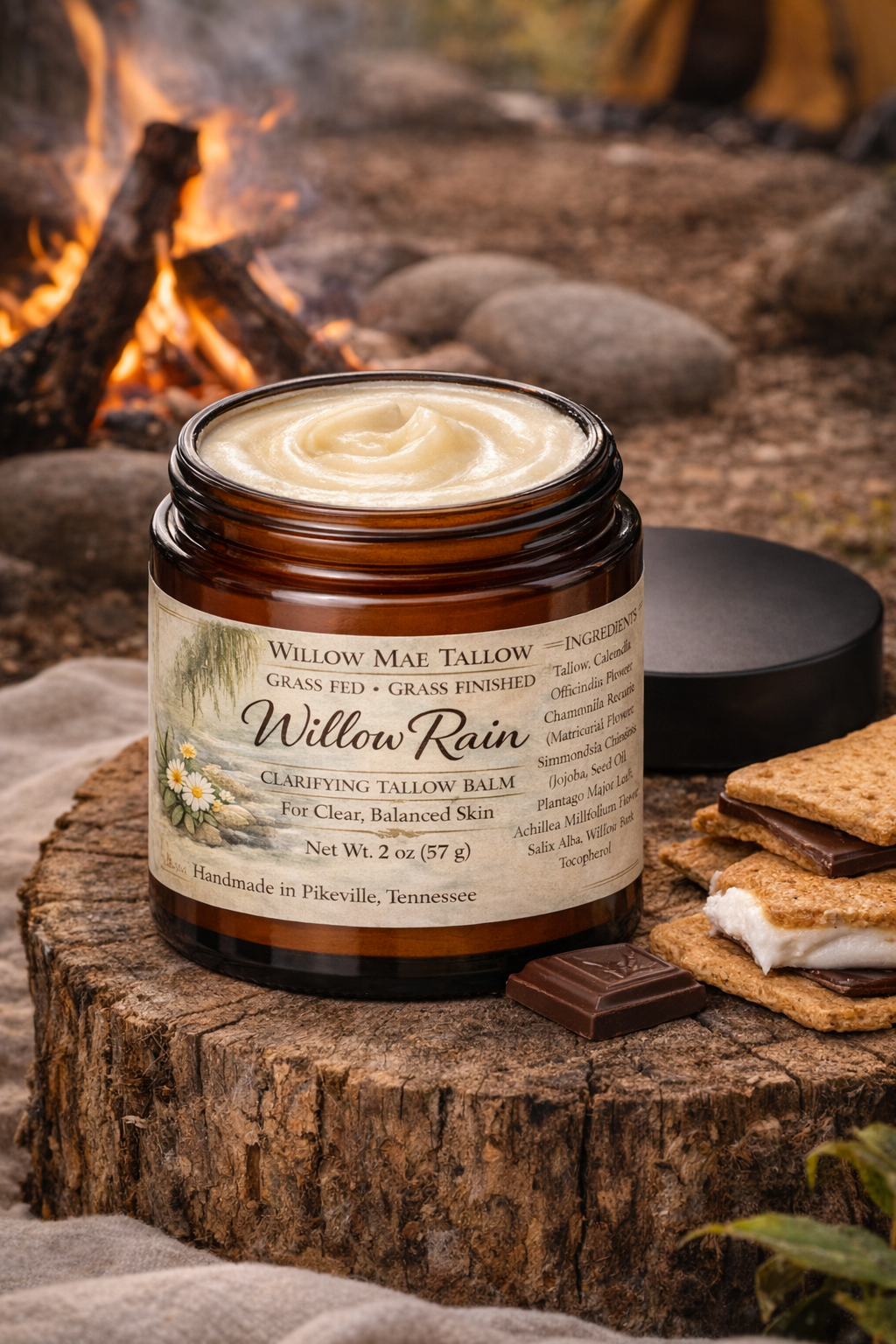 Willow Rain -Clear Skin Herbal Tallow Balm